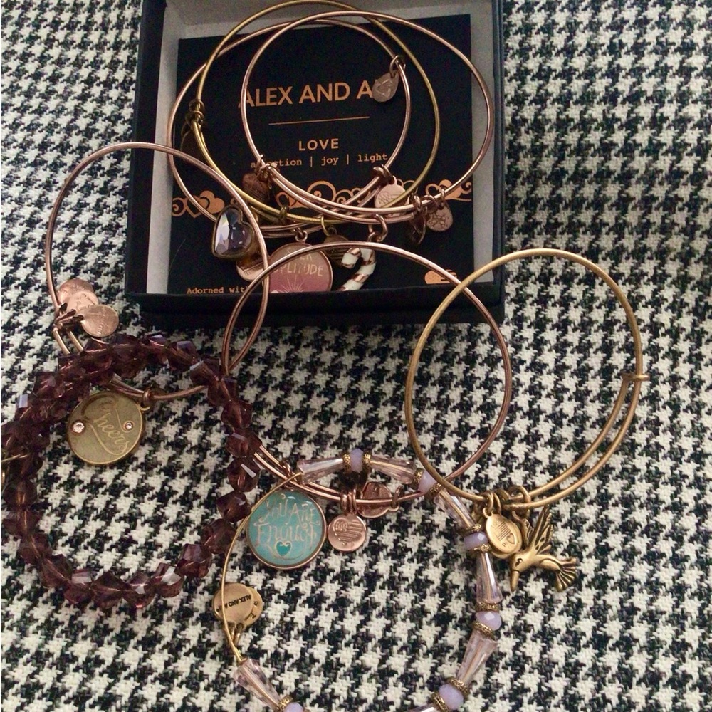 Alex and Ani Rose Gold Self Love Charm Bracelet Collection!
